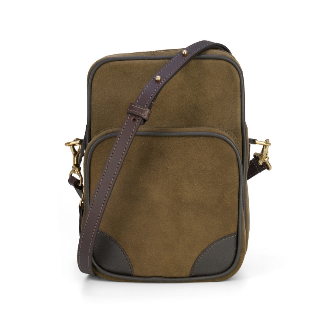"Boliv" kleine Unisex Hirschledertasche