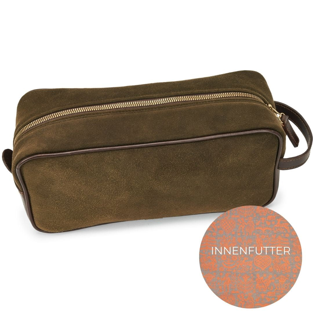 "Oscar" Kulturtasche aus Hirschleder