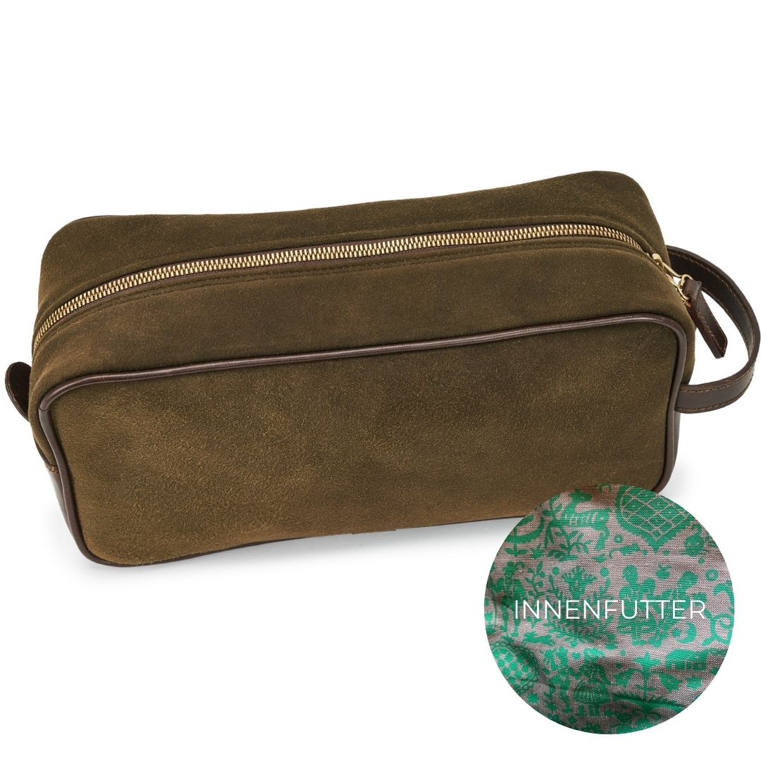 "Oscar" Kulturtasche aus Hirschleder