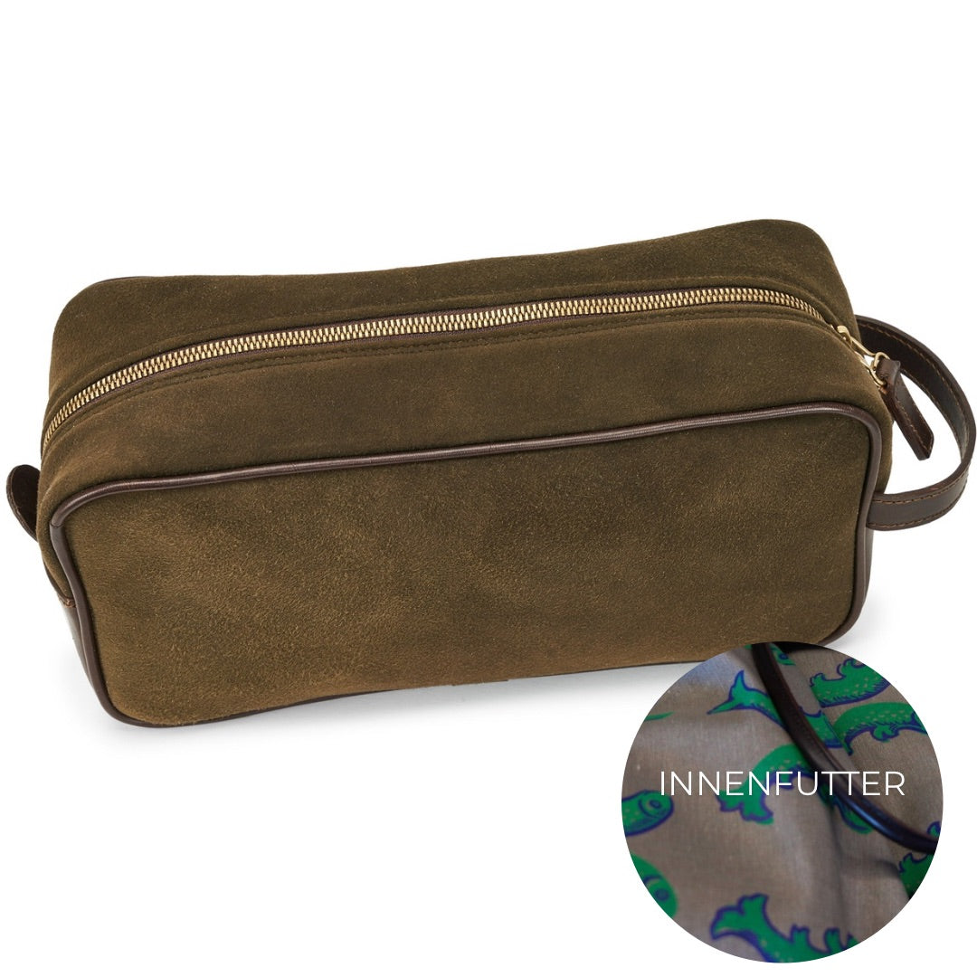 "Oscar" Kulturtasche aus Hirschleder