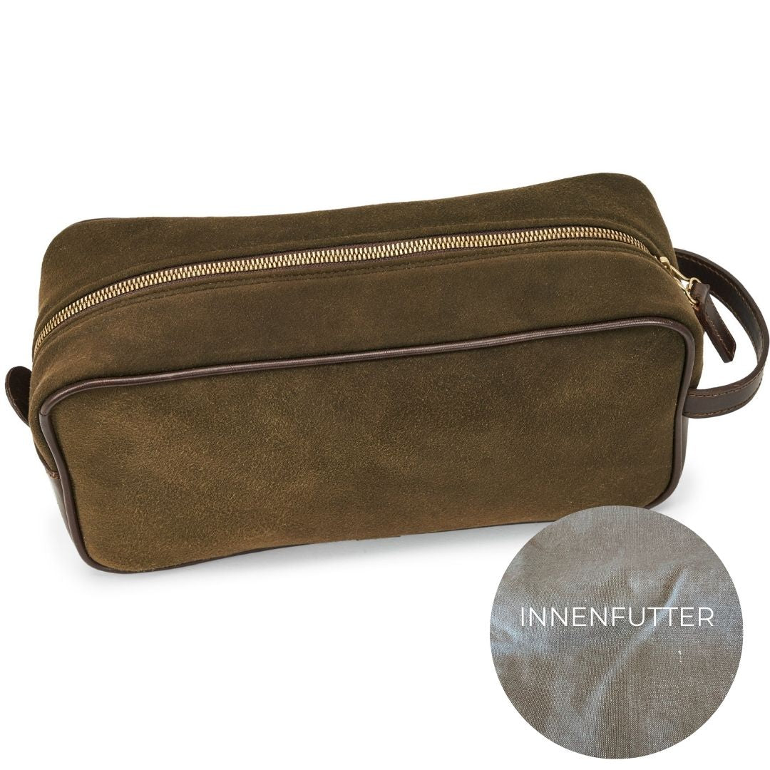 "Oscar" Kulturtasche aus Hirschleder