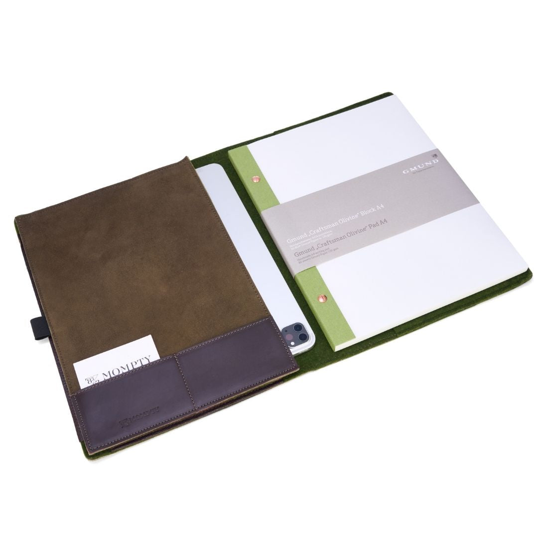 "Marceau" Schreibmappe & IPad Sleeve mit GMUND Papierblock