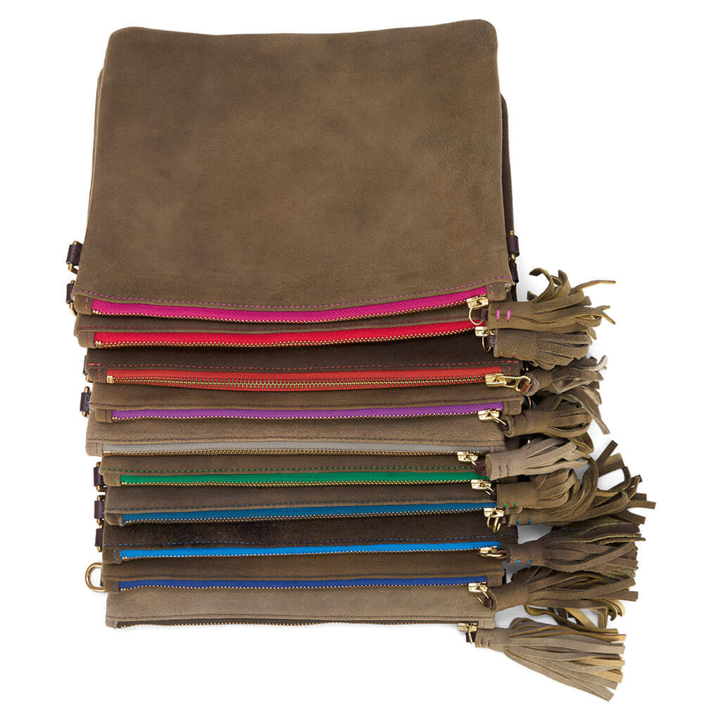 "Alma" Hirschleder Clutch