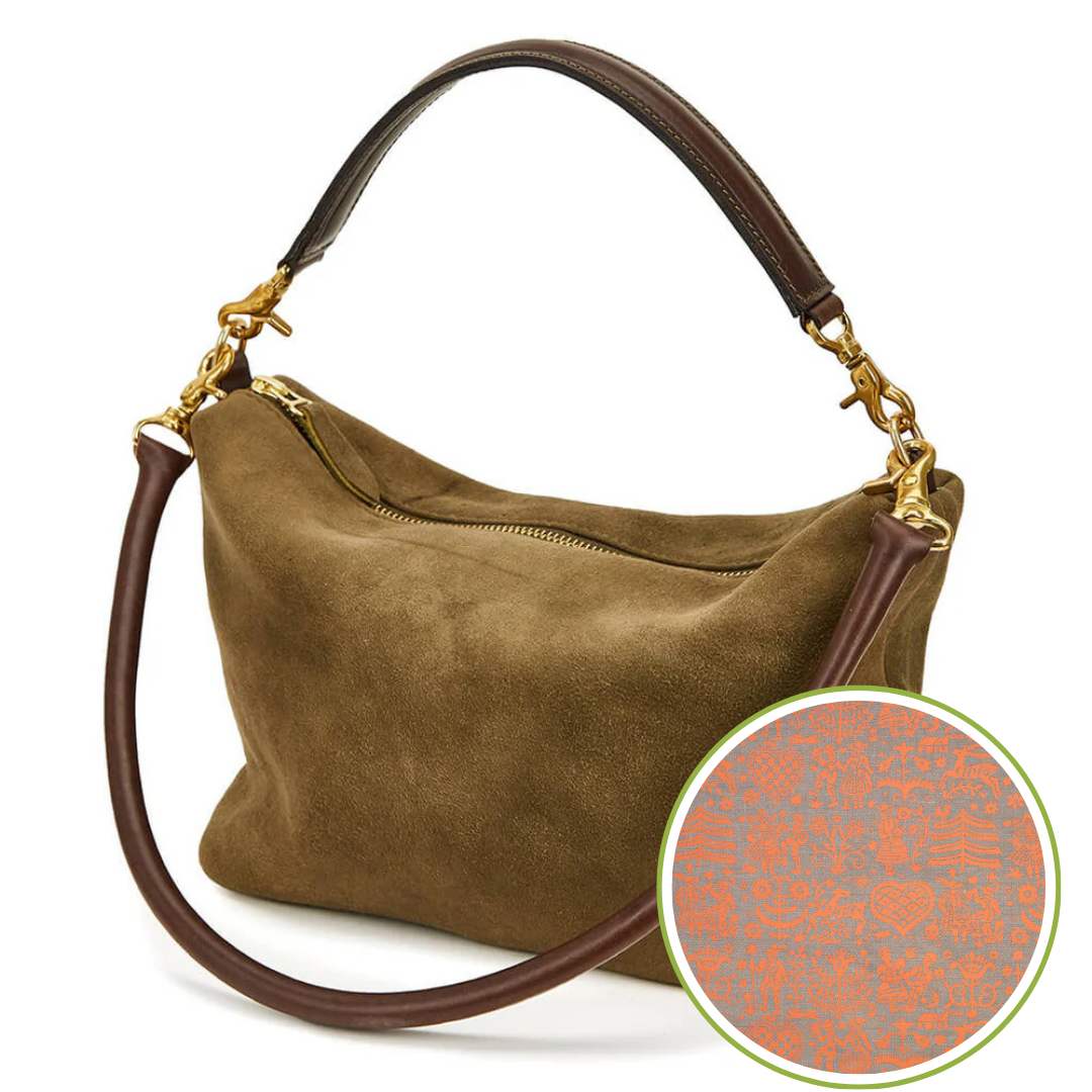 Kleine Handtasche "Mabillon" aus Hirschleder