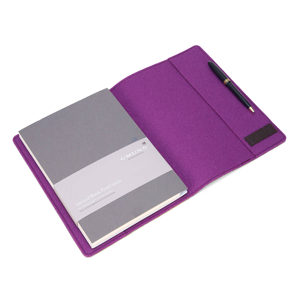 "Opera" B5 Bucheinband aus Hirschleder mit Paperbook von GMUND Papier