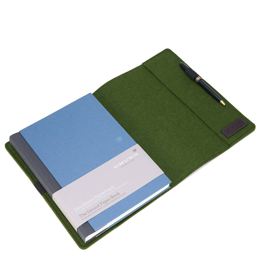 "Opera" B5 Bucheinband aus Hirschleder mit Paperbook von GMUND Papier