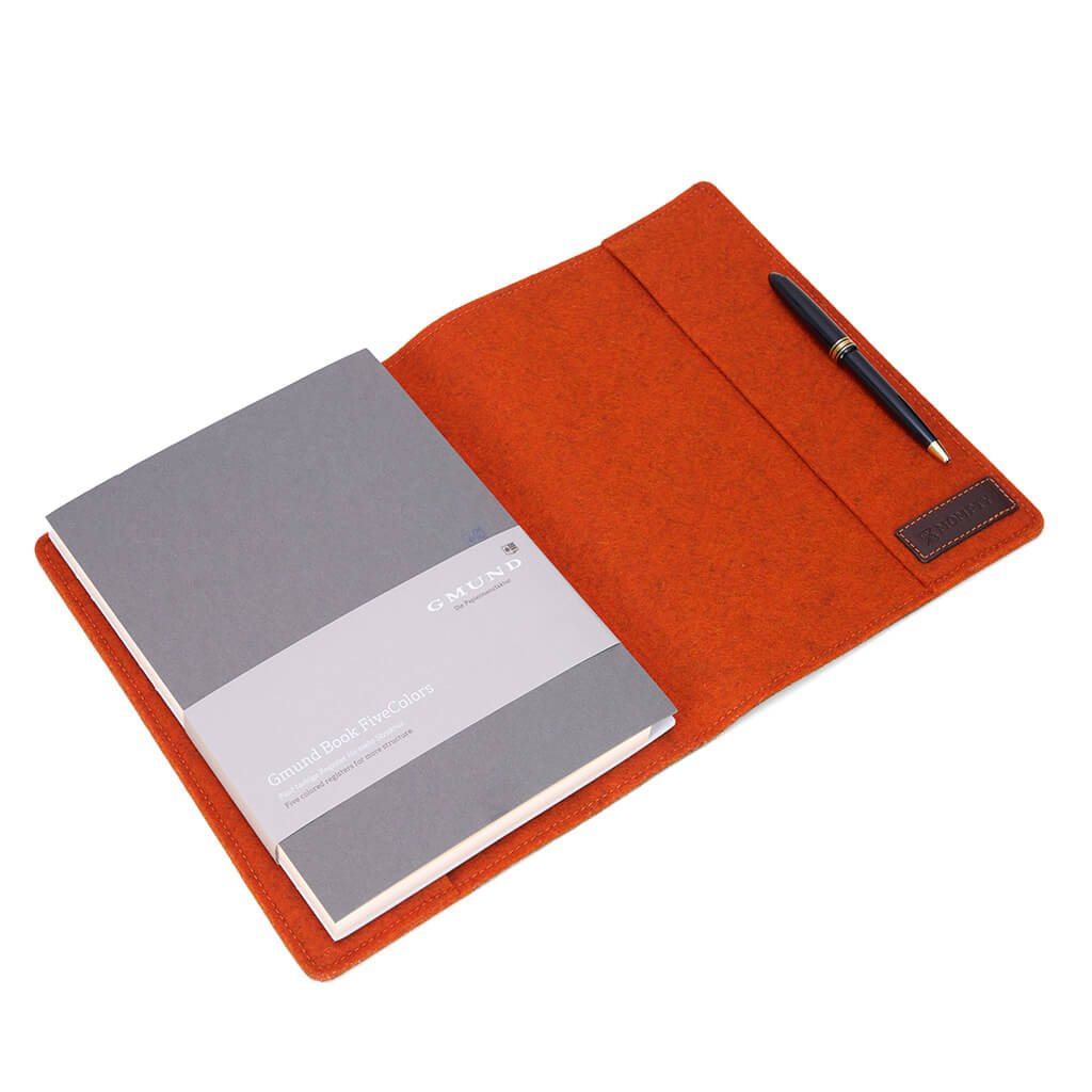 "Opera" B5 Bucheinband aus Hirschleder mit Paperbook von GMUND Papier