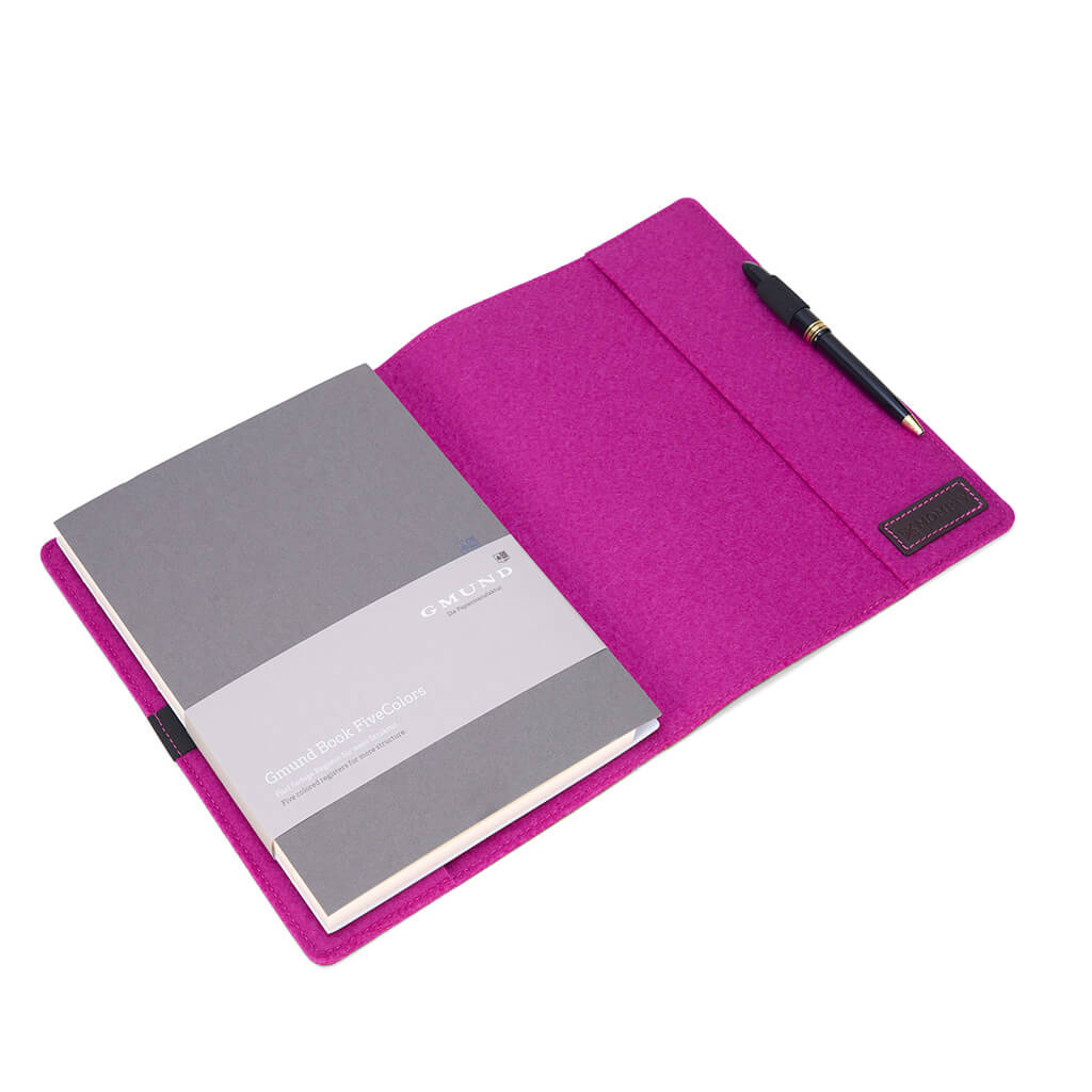 "Opera" B5 Bucheinband aus Hirschleder mit Paperbook von GMUND Papier