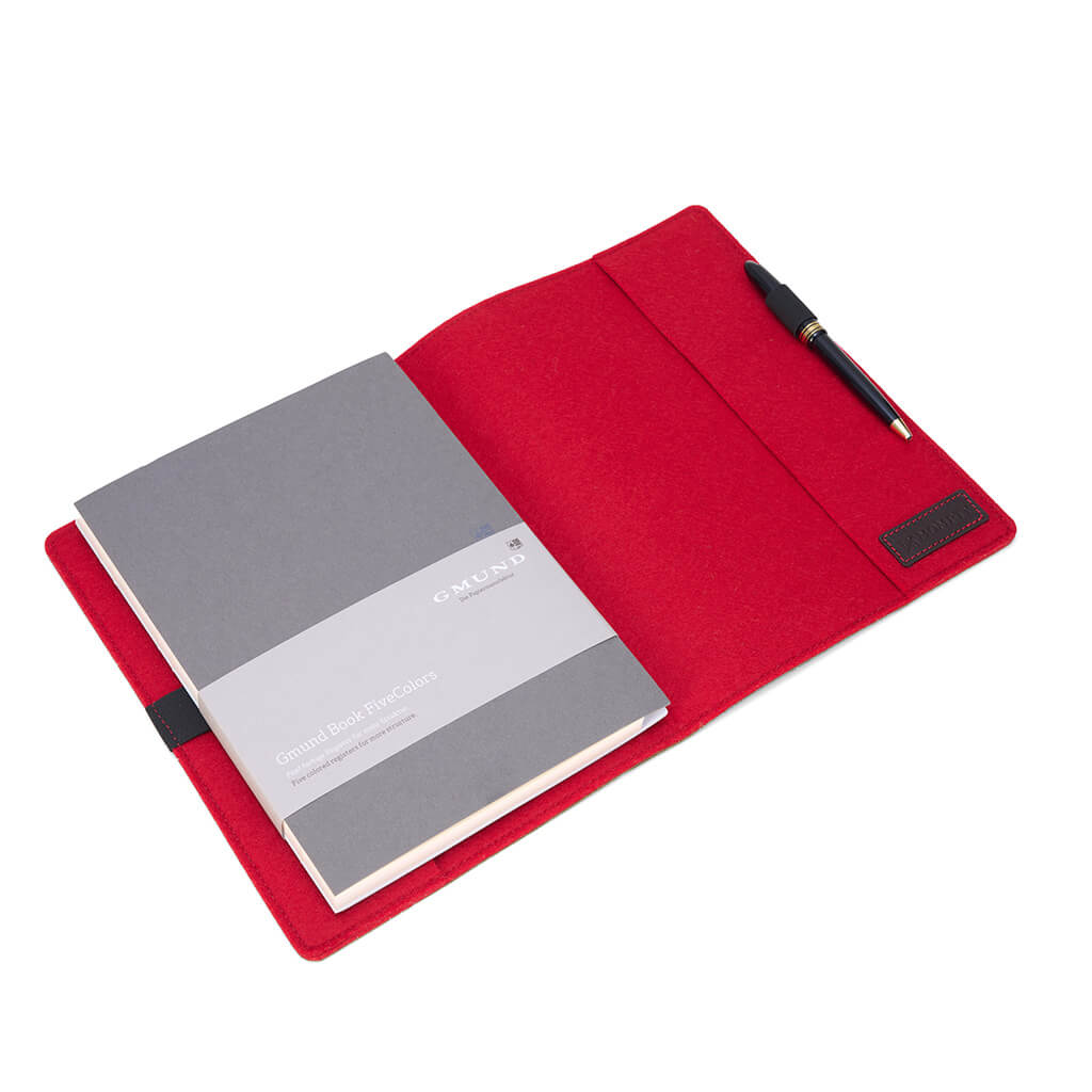 "Opera" B5 Bucheinband aus Hirschleder mit Paperbook von GMUND Papier