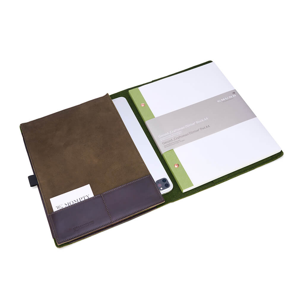 "Marceau" Schreibmappe & IPad Sleeve mit GMUND Papierblock