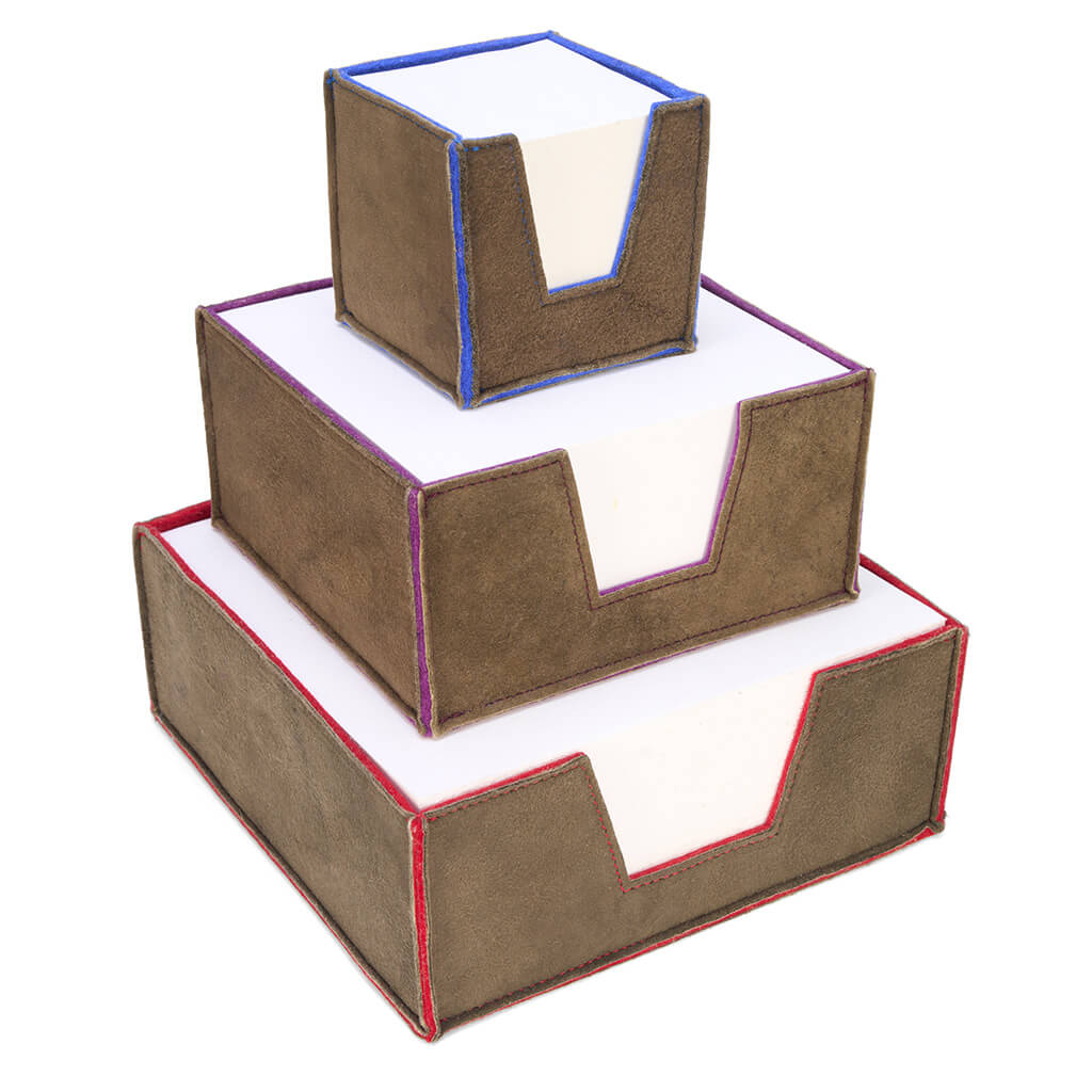 "Leo XL" Zettelcube mit GMUND Papierblock - Grösse XL
