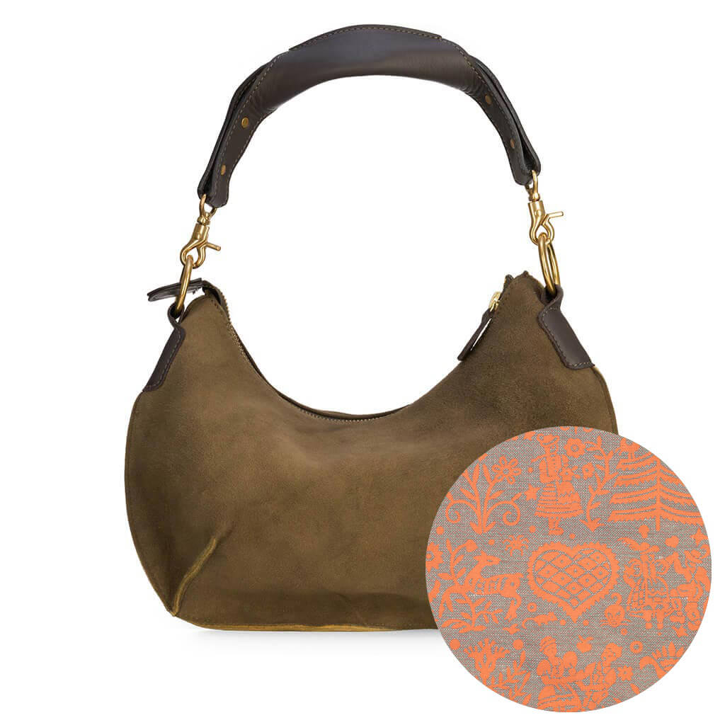 "Madeleine" Schultertasche aus Hirschleder