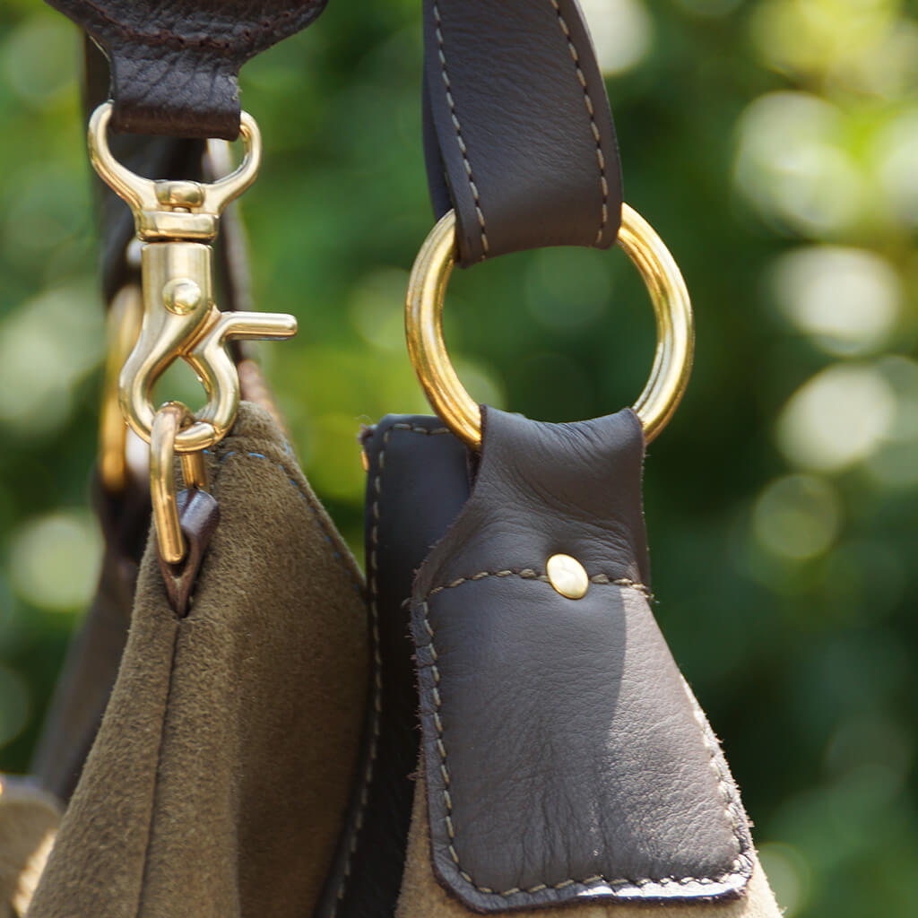 "Madeleine" Schultertasche aus Hirschleder