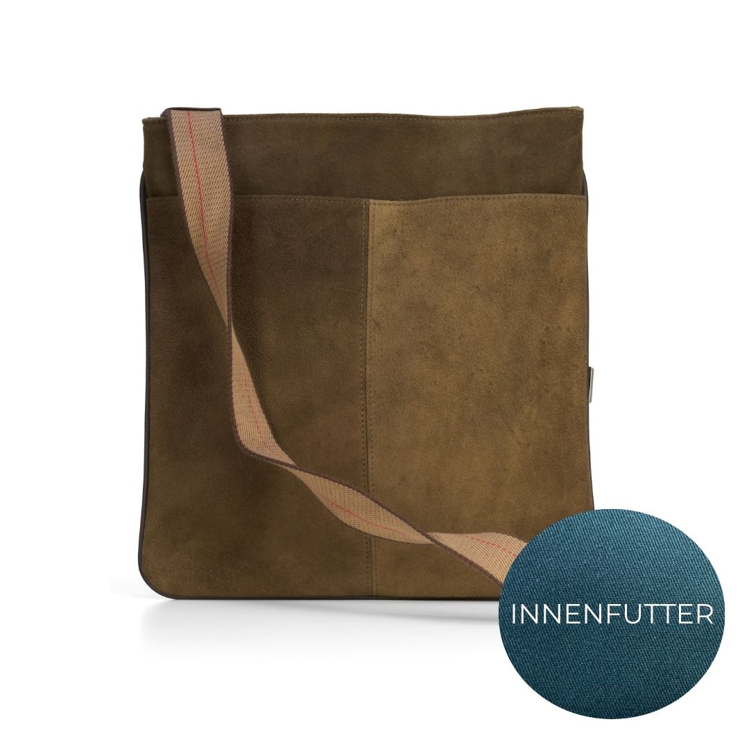 "Franklin" Messenger Bag aus Hirschleder