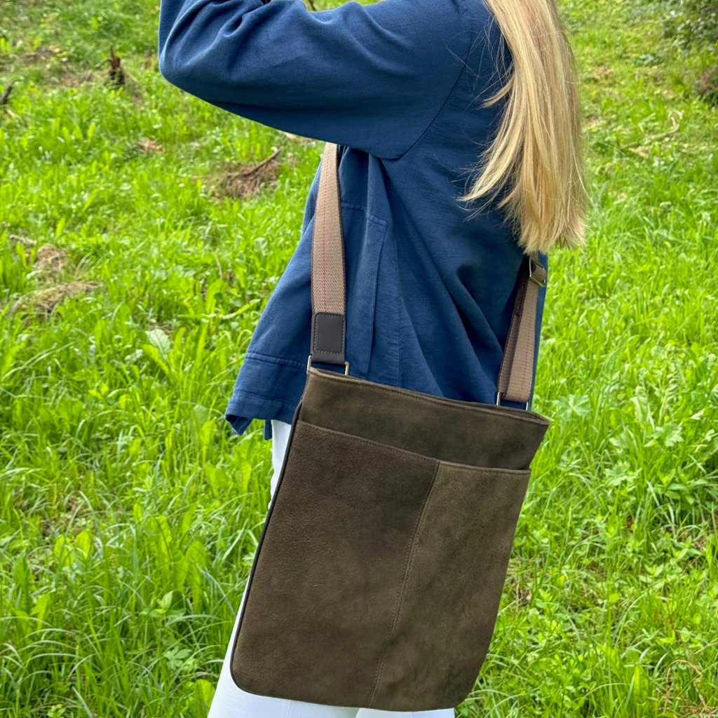 "Franklin" Messenger Bag aus Hirschleder