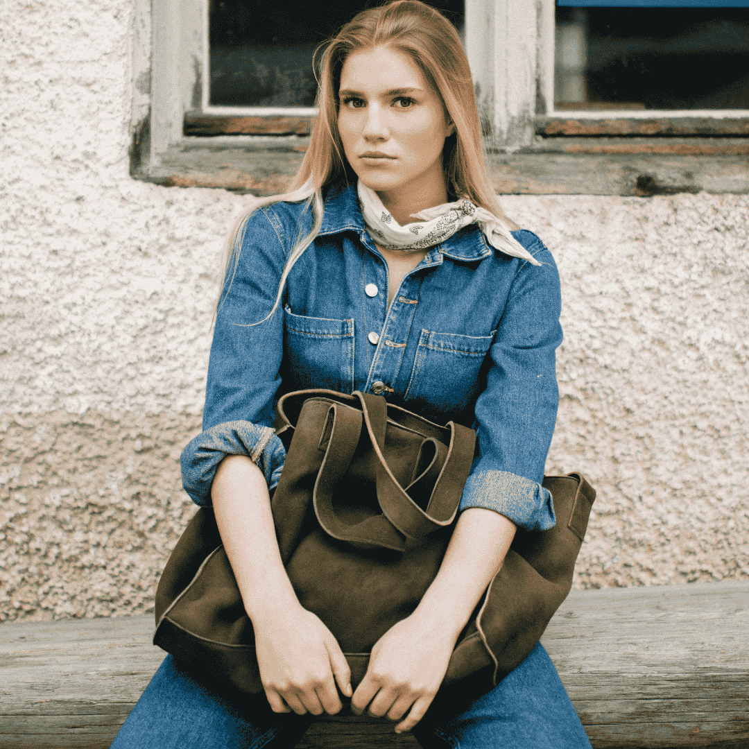 "Liberté" Hirschleder Shopper
